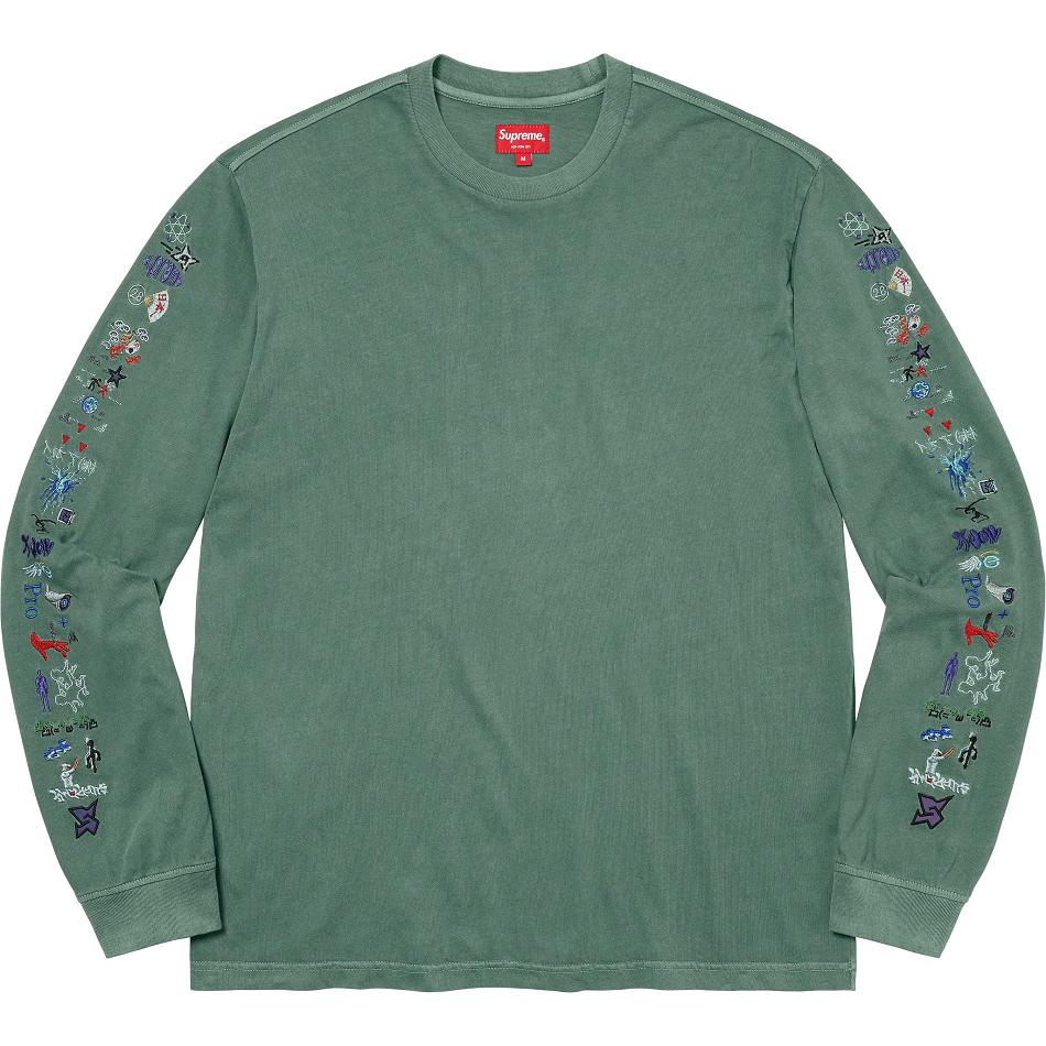 Supreme AOI Icons L/S Top セーター 緑 | JP313GL