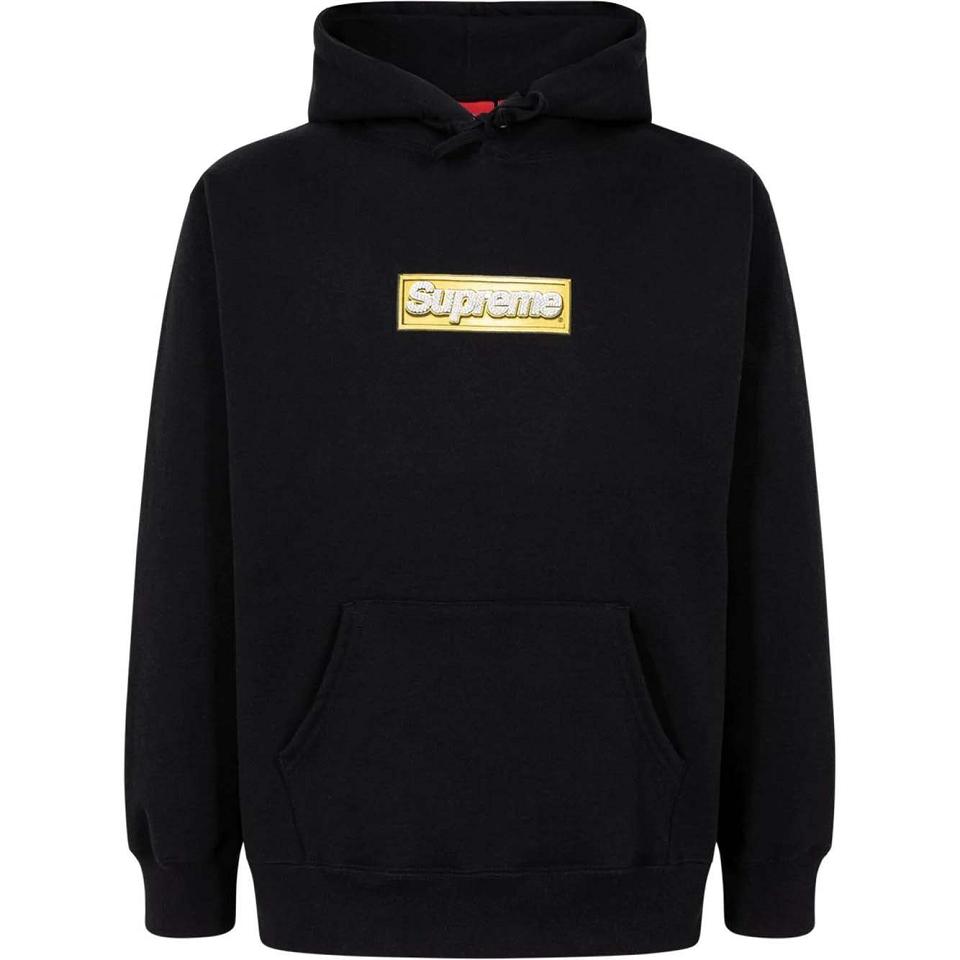 Supreme Bling Box Logo パーカー 黒 | JP489OR