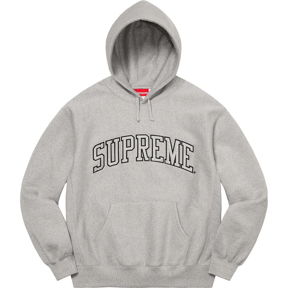 Supreme Glitter Arc フード付き スウェットシャツ グレー | JP299QZ