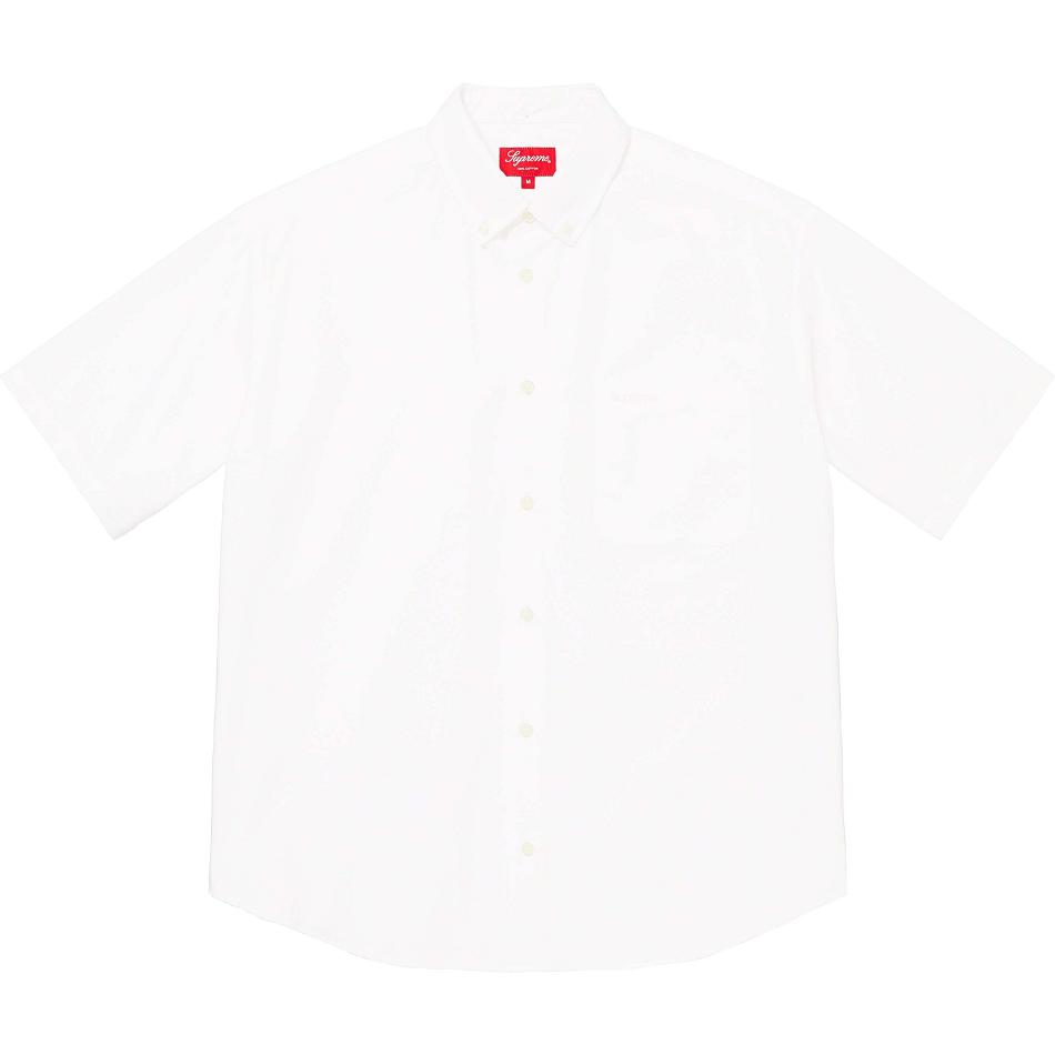 Supreme Loose Fit S/S オックスフォード シャツ 白 | JP383UT