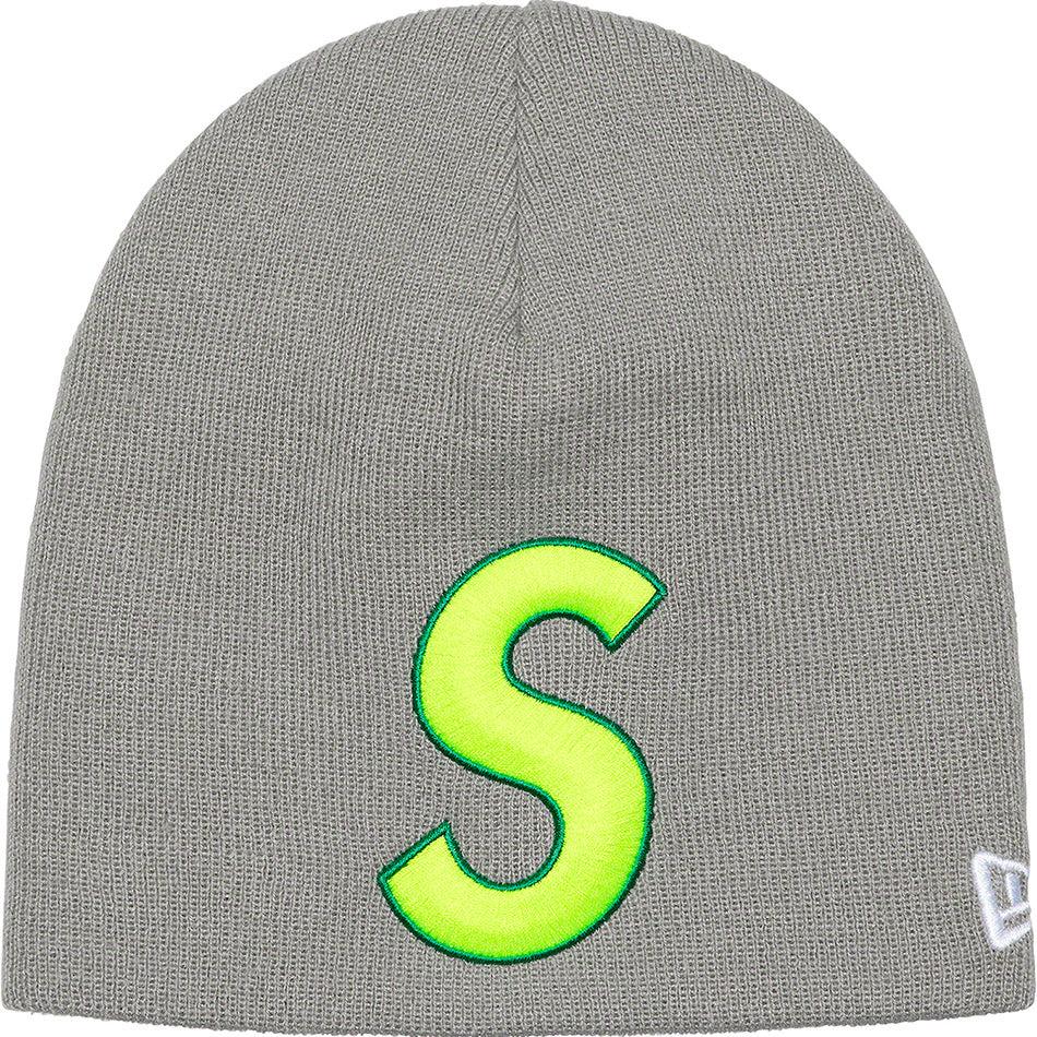 Supreme New Era® S Logo Beanie ハット グレー | JP151OR