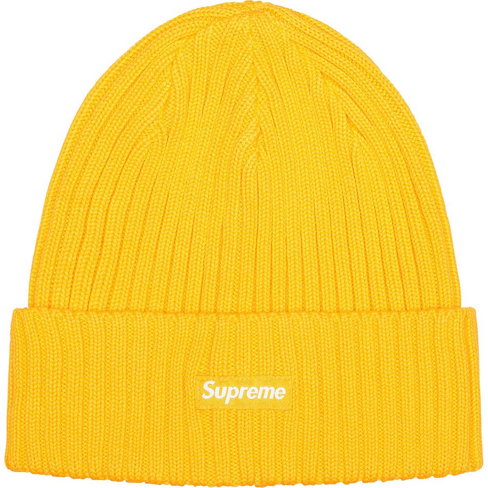 Supreme Overdyed Beanie ハット ゴールド | JP156FM