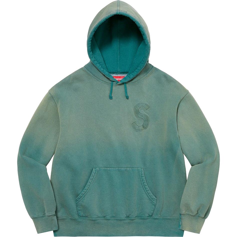 Supreme Overdyed S Logo フード付き スウェットシャツ ネイビー | JP280IS