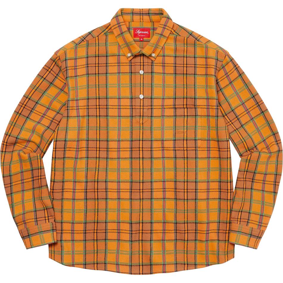 Supreme Pullover Plaid Flannel シャツ ゴールド | JP377QZ