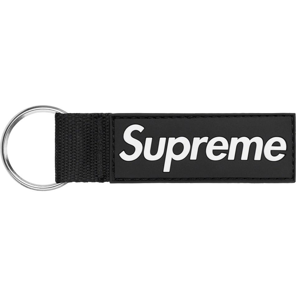 Supreme Webbing Keychain アクセサリー 黒 | JP182FM