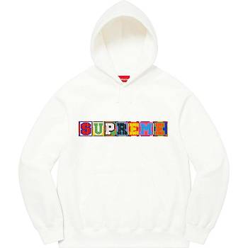 Supreme Beaded フード付き スウェットシャツ 白 | JP272MA