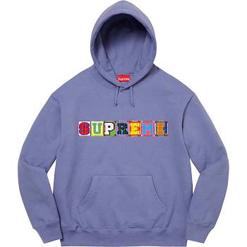 Supreme Beaded フード付き スウェットシャツ 紫 | JP274WY