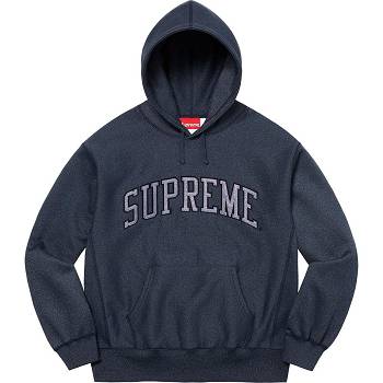 Supreme Glitter Arc フード付き スウェットシャツ ネイビー | JP295VD