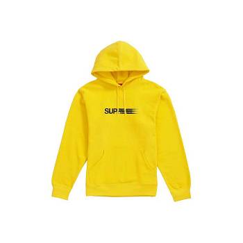 Supreme Motion Logo フード付き スウェットシャツ 黄色 | JP264KI