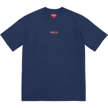 Supreme Oval Logo S/S Top セーター ネイビー | JP338FM