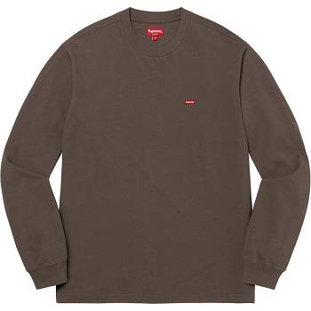 Supreme Small Box L/S Tee セーター ブラウン | JP341JJ