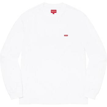 Supreme Small Box L/S Tee セーター 白 | JP347VD