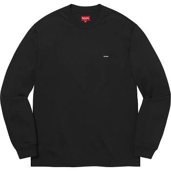 Supreme Small Box L/S Tee セーター 黒 | JP342KI