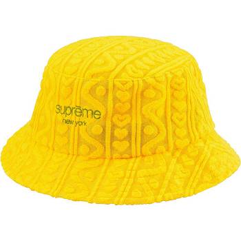 Supreme Terry Pattern Crusher ハット 黄色 | JP139VD