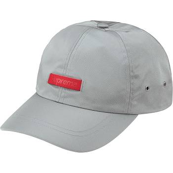 Supreme レザー Patch 6-Panel ハット グレー | JP119EX