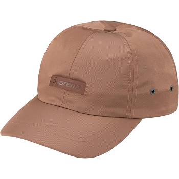 Supreme レザー Patch 6-Panel ハット ブラウン | JP122YU